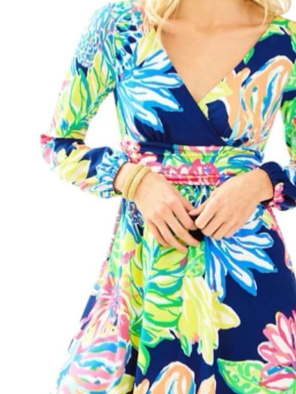 Lilly Pulitzer Pink and Blue Floral Dress